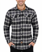 Castlerock Men's Long Sleeve Plaid Button Down Casual Flannel Shirt