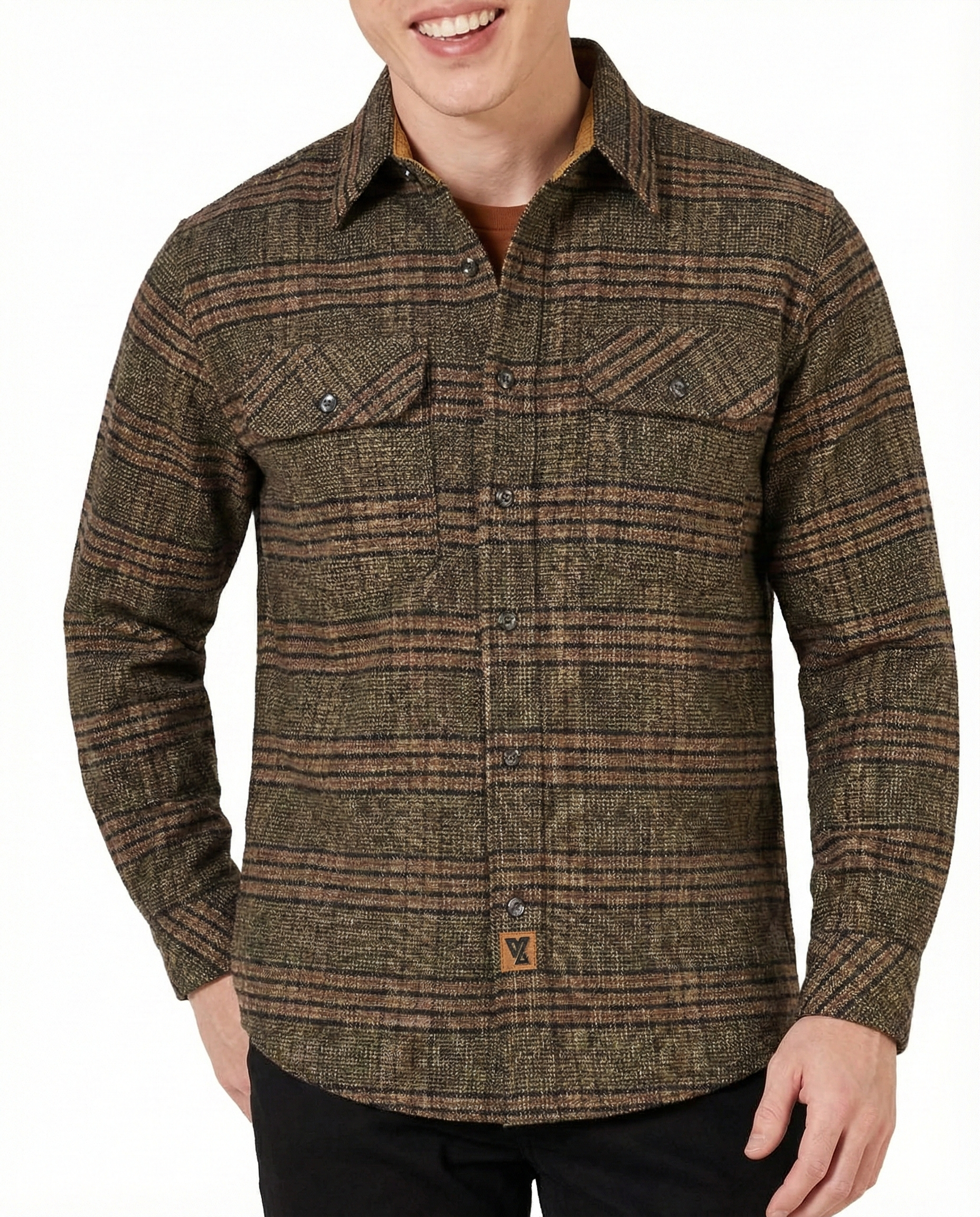 Sequoia Men's Long Sleeve Plaid Button Down Casual Flannel Shirt