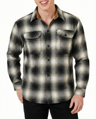 Men's Timberwolf Long Sleeve Plaid Button Down Casual Flannel Shirt