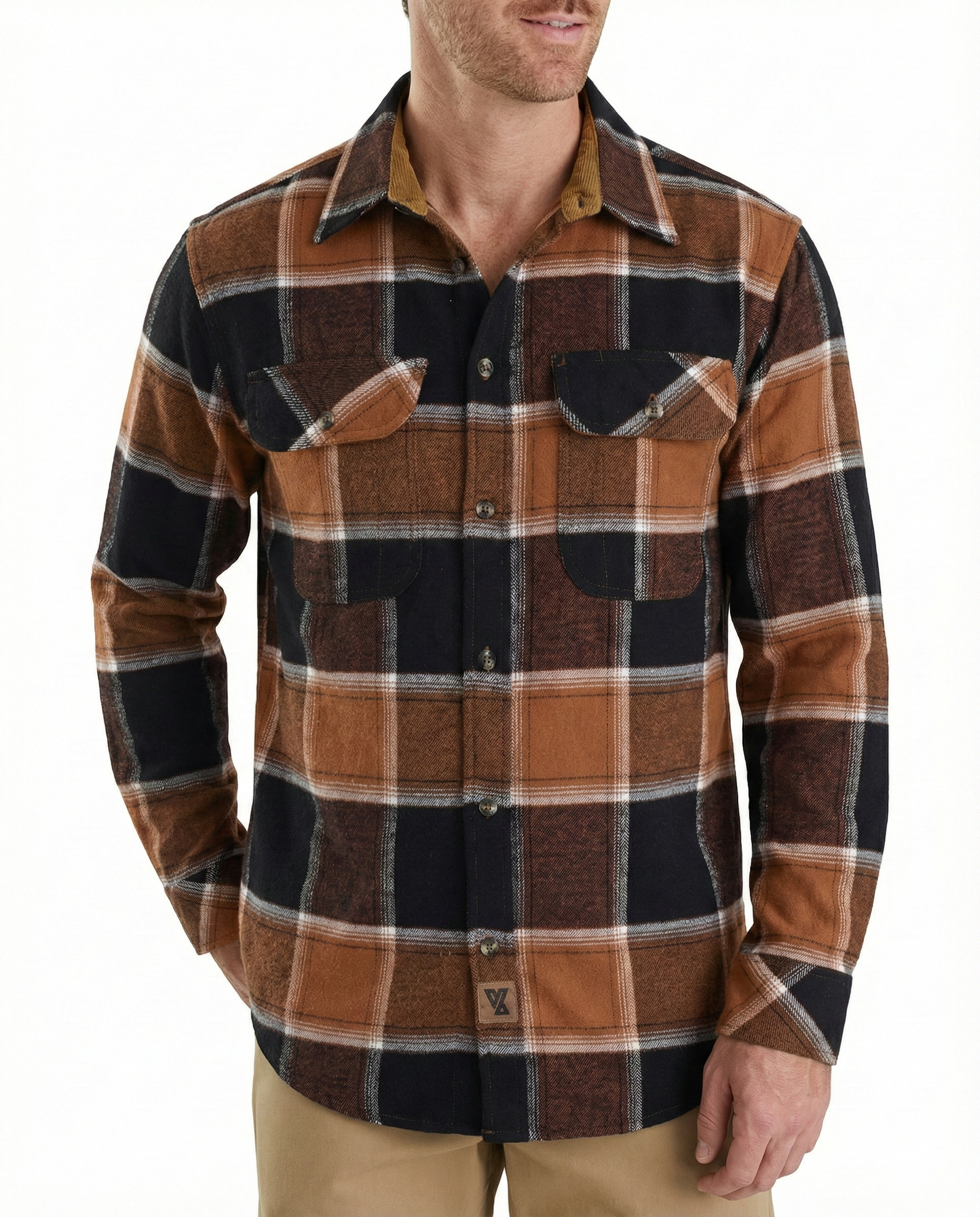 Men's Ironwood Long Sleeve Plaid Button Down Casual Flannel Shirt