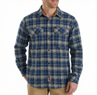 Men's Keen Midnight Long Sleeve Plaid Button Down Casual Flannel Shirt