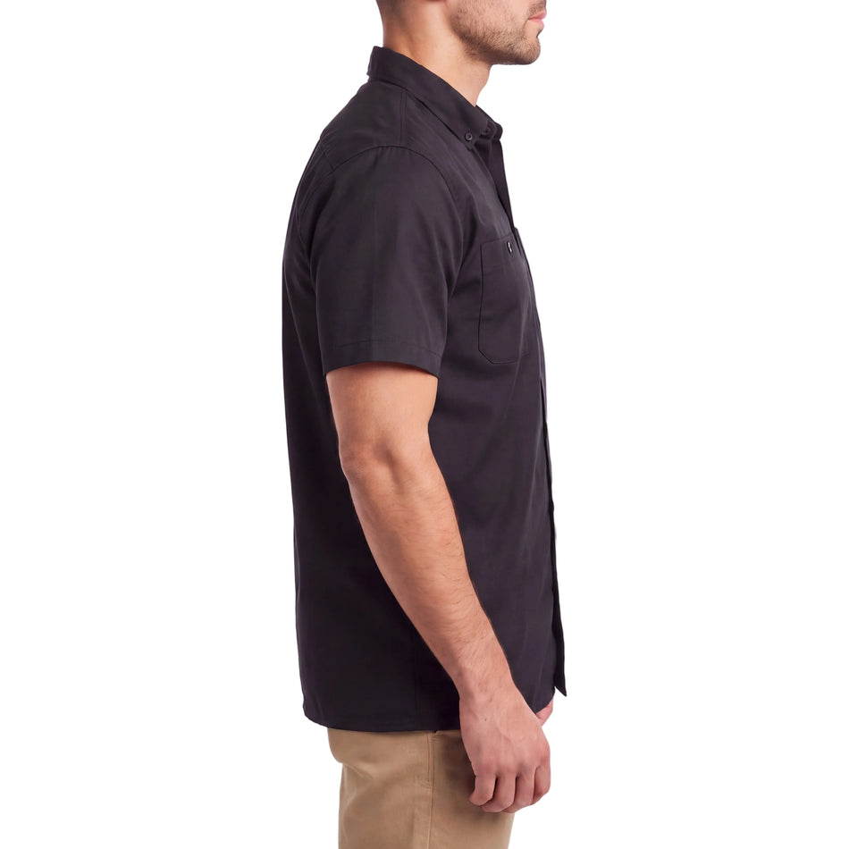 VB771BB - Men's Work Shirts Black with Black sides