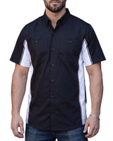 VB771BO - Vance Men's Button Front Garage Mechanics Shirt