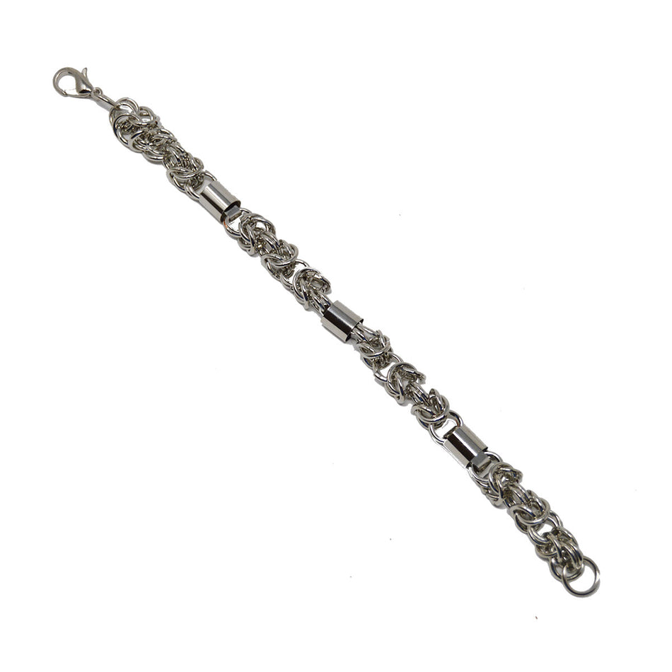 VJ029 Bracelet - Small Weave W/Spacers