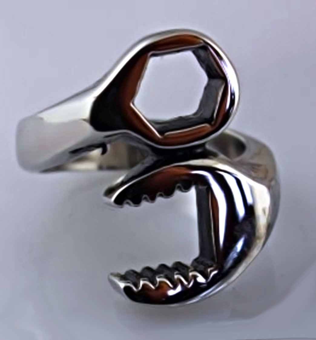  Stainless Steel Men's Wrench Ring