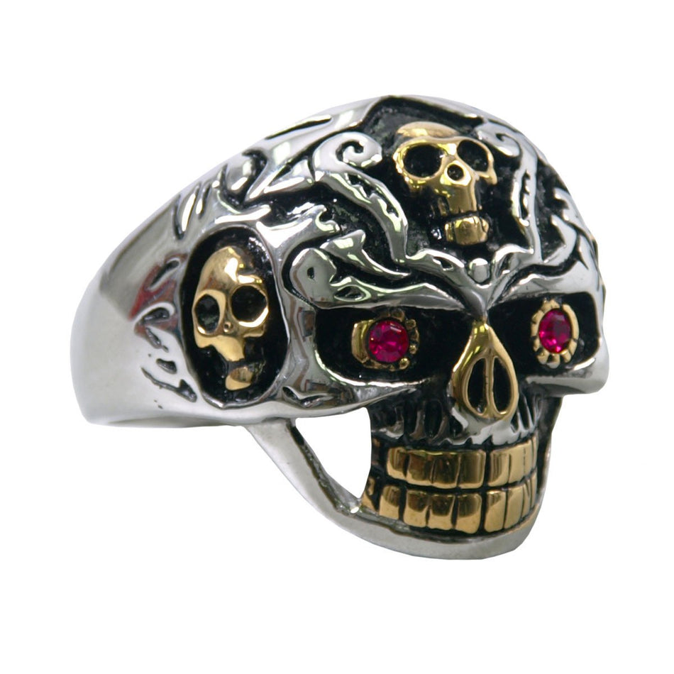 VJ1033 Stainless Steel Men's Holy Toledo Ring