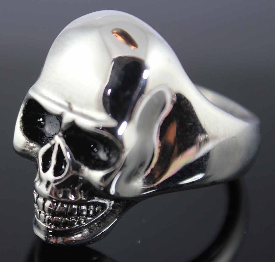 VJ1051 STAINLESS STEEL MEN'S LARGE SKULL RING
