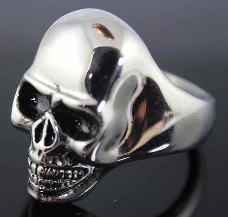 VJ1051 STAINLESS STEEL MEN'S LARGE SKULL RING