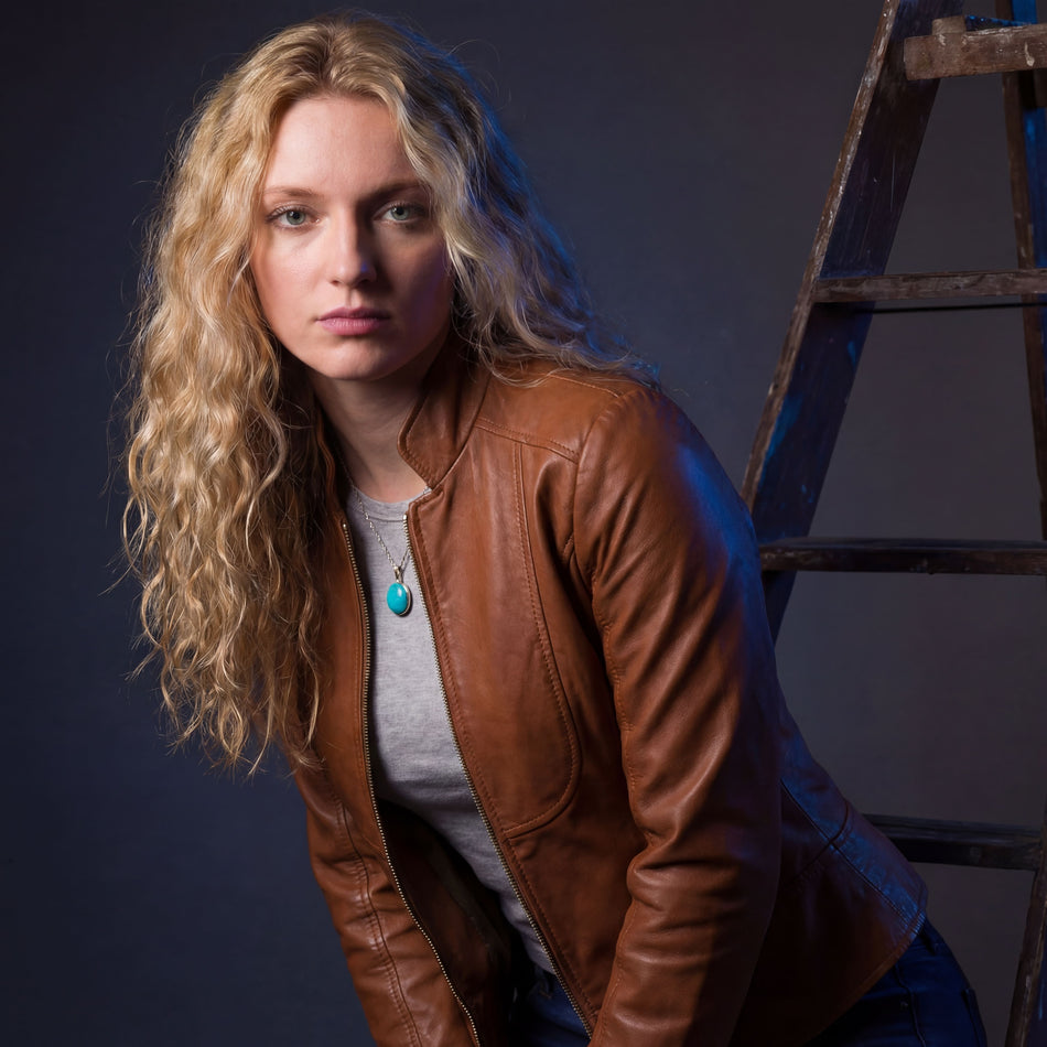VL650Br - Vance Leathers 'Maya' Ladies Premium Soft Lightweight Brown Fitted Motorcycle Leather Jacket