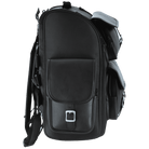 Vance VS1349B Black Large Deluxe Motorcycle Luggage Travel Touring Sissy Bar Bag - Side